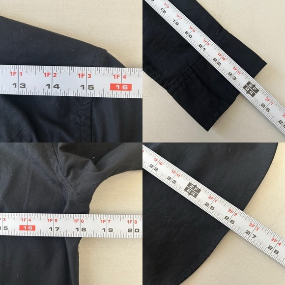 GAP Women’s Perfect Shirt Long Sleeve Cotton Button Down True Black Size XS NWT - Picture 12 of 13